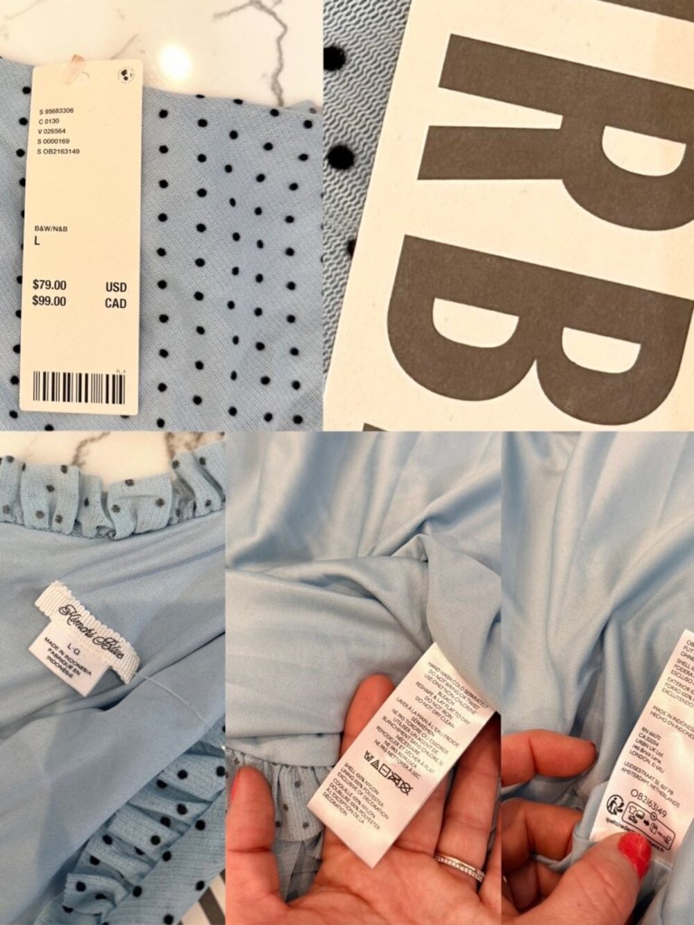 Urban Outfitters NWT Size Large Virginia One Shoulder Bow Detail Midi Dress - Picture 4 of 13